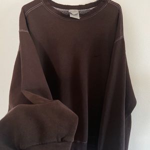 Mocha brown vintage 90s Nike sweatshirt